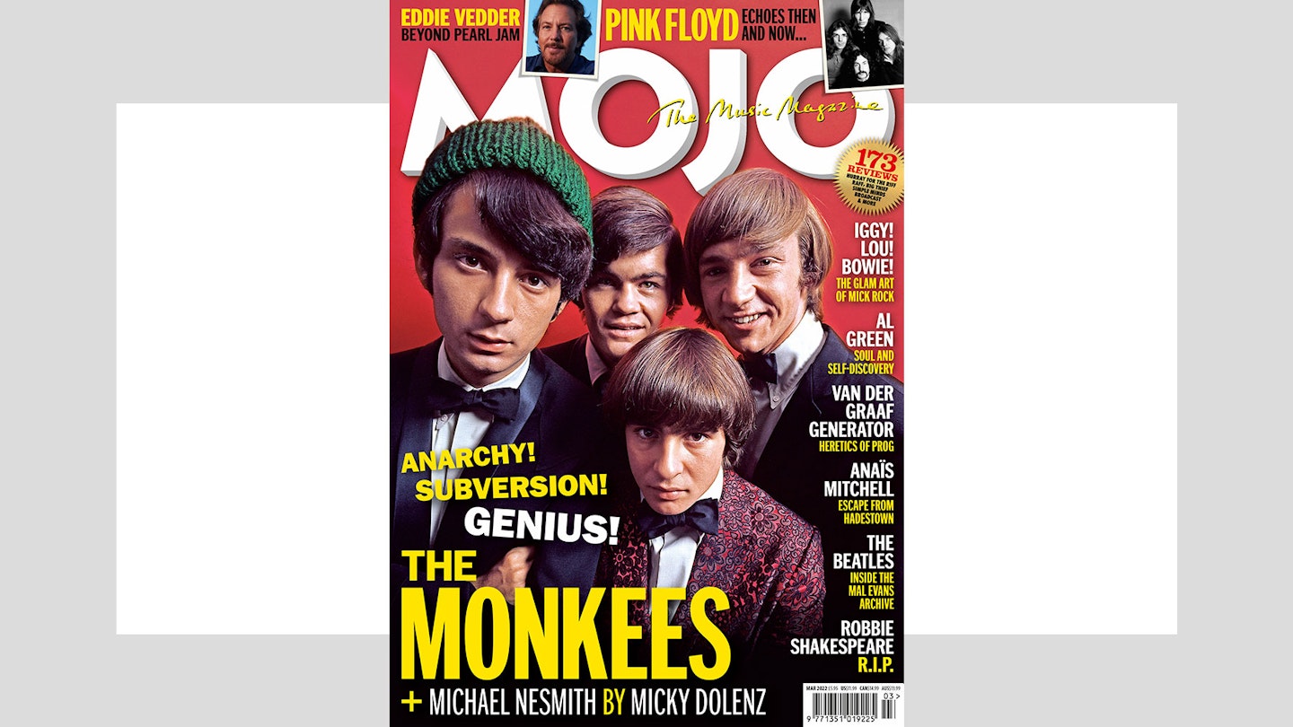 MOJO 340 cover featuring The Monkees, Pink Floyd, Eddie Vedder