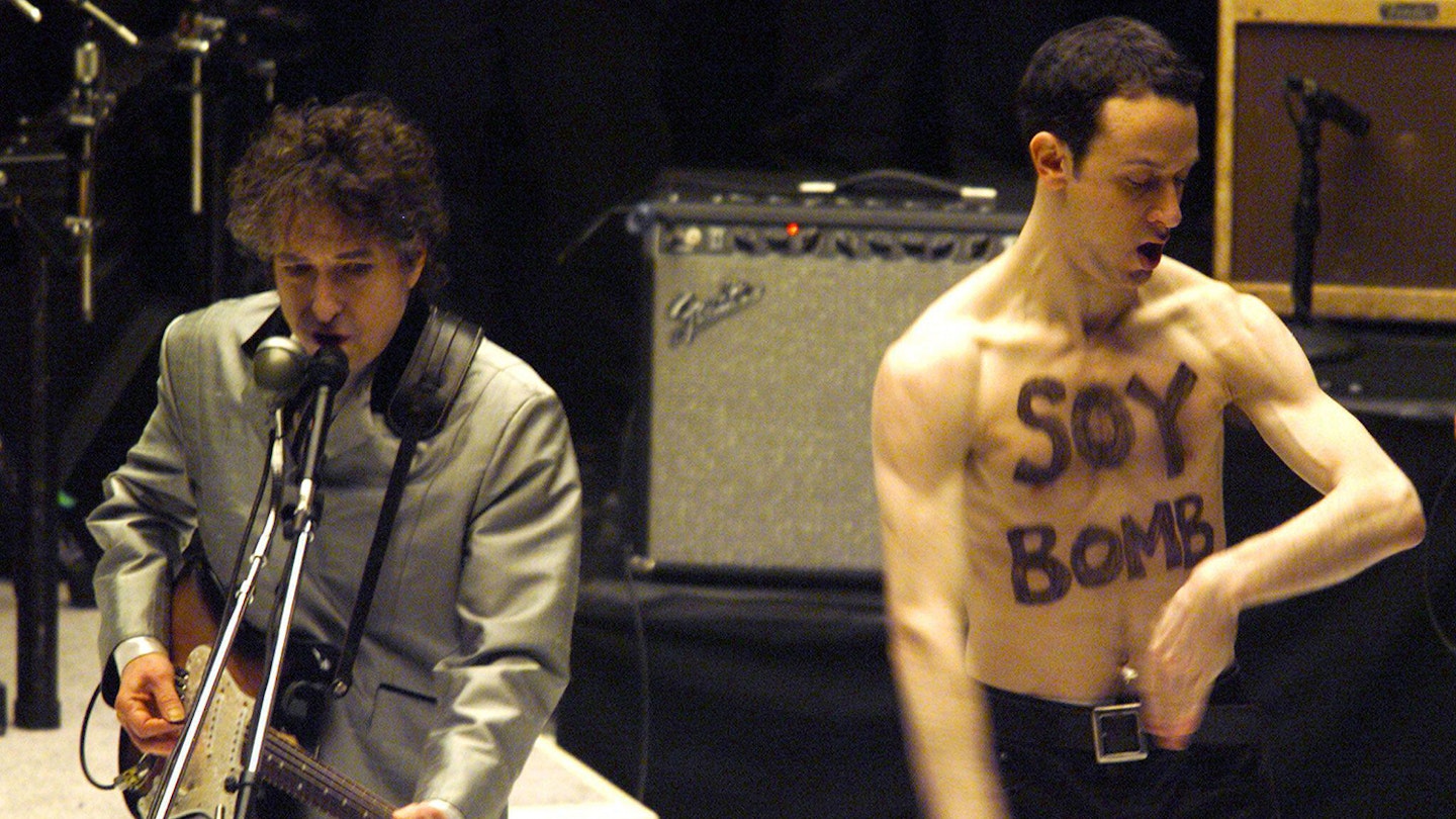 Bob Dylan and Michael Portnoy at the 1998 Grammy Awards