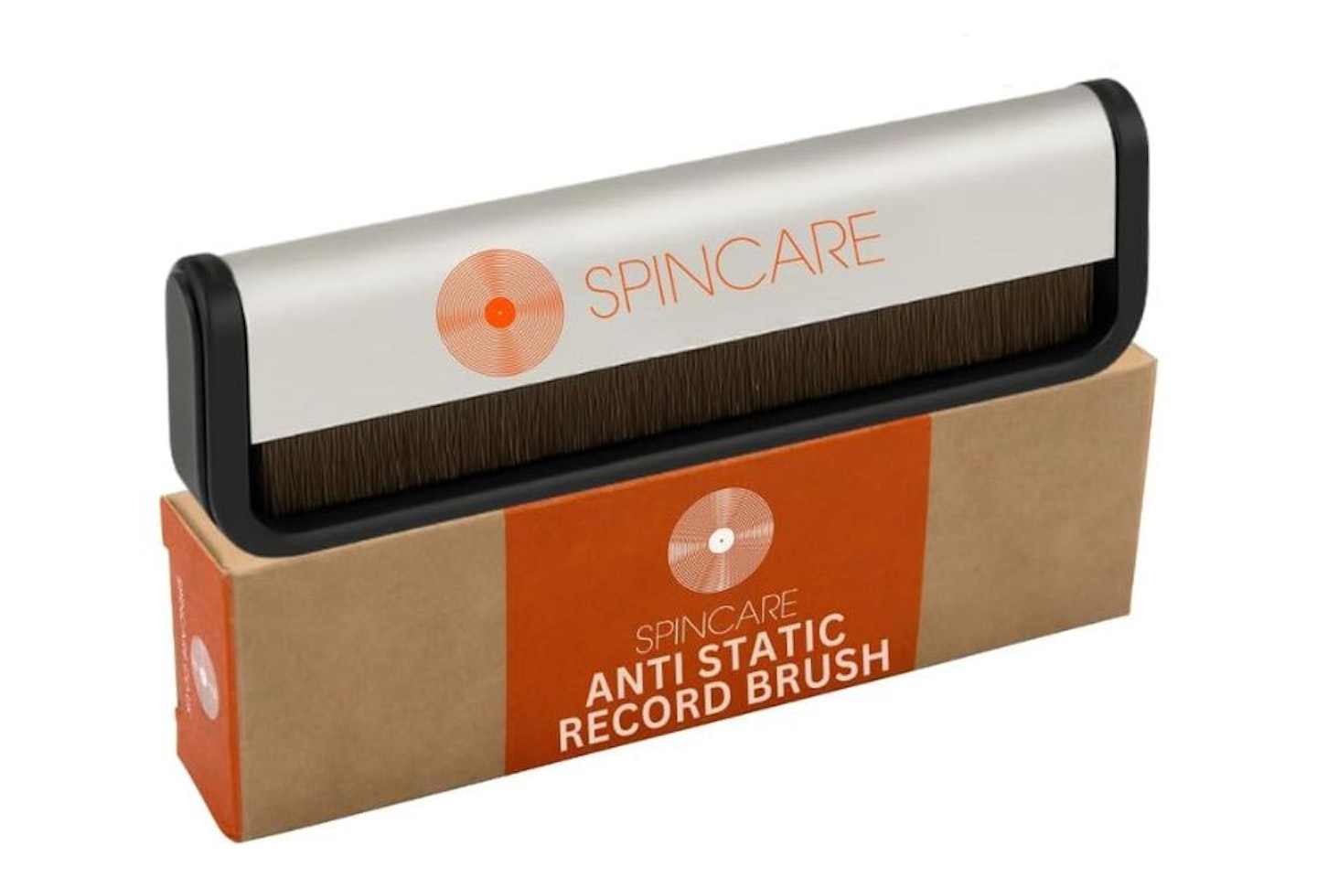 Spincare anti-static record brush